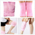 Soft Kneepads Cotton Volleyball Tennis, 1 Pair, Women Pole Dance Yoga Knee Protector Guards (Pink, L)