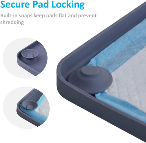 Generic 2-in-1 24x35 Silicone Dog Pee Pad Holder Tray, Large - Non-Slip Potty Training Tray for Medium & Large Dogs