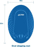 52'' 36'' 5mm Jump Rope Mat Outdoor Indoor, Oval x Non-slip Fitness Exercise Mat, Shock Absorption Extra Thick Design