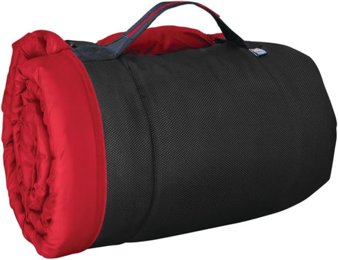 Kurgo Waterproof Dog Bed, Portable Outdoor Bed Roll for Pets, Travel Dog Bed for Hiking, Camping, Chili Red, Medium