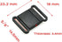 20pcs/Pack Plastic Safety Breakaway Belt Buckles for Pet Collar Webbing, 15mm Size