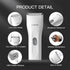 White,TS006 Prowerful Home Professional Dog Grooming Kit Clipper Low Noise USB Rechargeable Gifts for Dog Cat