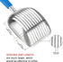 Metal Cat Litter Scoop, POLISHING Blue Handle, Aluminum Alloy with TABS/Round Teeth
