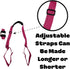 2 Pack NGIL Adjustable Beach Chair Carry Straps Universal Folding Chair Carry Straps for Camping,Picnic and Outdoor