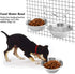 Stainless Steel Double Hanging Bowl Pet Feeding Station Water and Food Bowls with Hook for Small Dogs and Cats