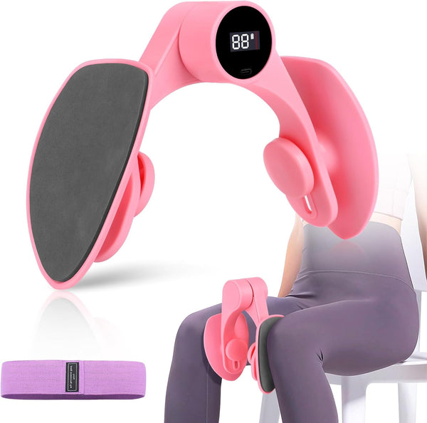 Pelvic Trainer for Women & Men Adjustable Spring Resistance Hip Exerciser, Kegel
