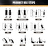 WHATAFIT Resistance Bands for Working Out, Exercise Bands with Handles for Men and Women Fitness Training