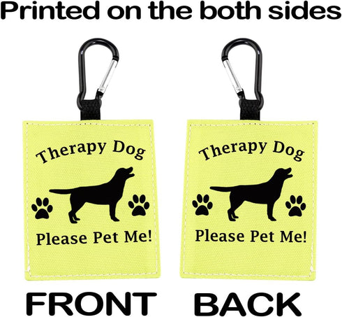 Therapy Dog Hang Tag, Alert Hanging Patches for Therapy Dog, Dog Alert Patches