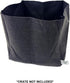 L121212 Smart Pot Milk Crate Liner - 12" x 12" x 12", Black