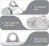Ymiko 316 Stainless Steel Cam Cleat, Proof Rope Cleats for 3-15mm Ropes, Boat Hardware for Sailboat Kayak