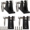 VTurboWay 4 Pack Marine Grade Nylon Bimini Top 90° Plastic Deck Hinge with Pin & Ring, 316 Stainless Steel