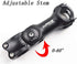 MTB Stem 25.4 90mm 110mm Adjustable 0-60 Degree Short Handlebar Stem for Most Bicycle, Road Bike, MTB, BMX (Aluminum