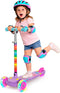 Nattork 3-Wheel Toddler Kick Scooter for Kids Girls Boys Adjustable Height Scooter