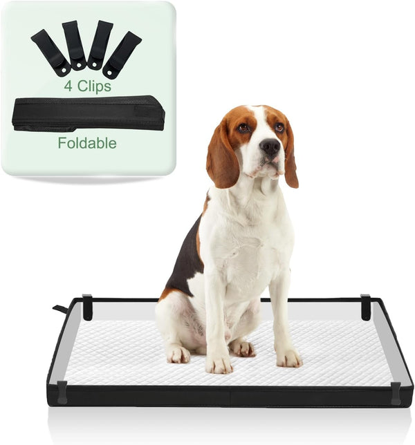 HQ4US 4LEGS Large Portable Dog Pee Pads Holder for Travel, Puppy Pad