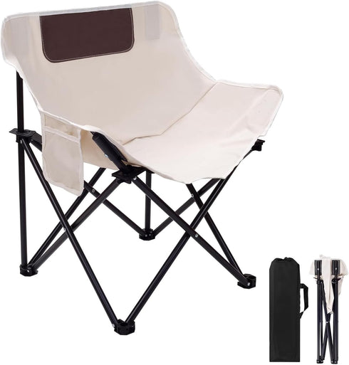 Portable Folding Chair - 330 lbs Heavy Duty with Carry Bag, Padded