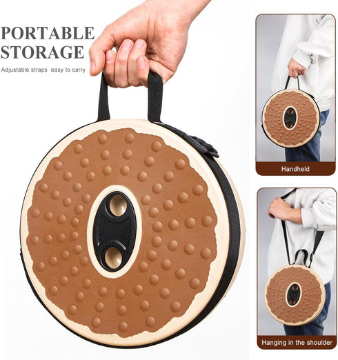 12 500lbs, Backpack Collapsible Stool, Folding Stool with PU Cushion, Portable Foldable Stool Levels and Load Capacity