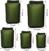 Pimoys 5 Pack Waterproof Dry Sacks, Lightweight Outdoor Dry Bags 20L/12L/10L/6L/3.5L for Kayaking, Camping, Rafting