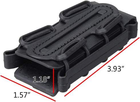 IDOGEAR Mag Pouch - Pistol Magazine Pouches 9mm Softshell Adjustable Universal Mag Carrier for .40 S&W .45 ACP