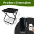 MealFlow Pro Backpack Portable Foldable Stool, Pocket Chair Camping Fishing Stool, Mini Outdoor Camping Stool Sling