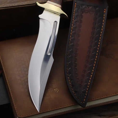 WPKOPYA DeHong-78 Hunting Knife, Tactical Fixed Blade Knife with Sheath