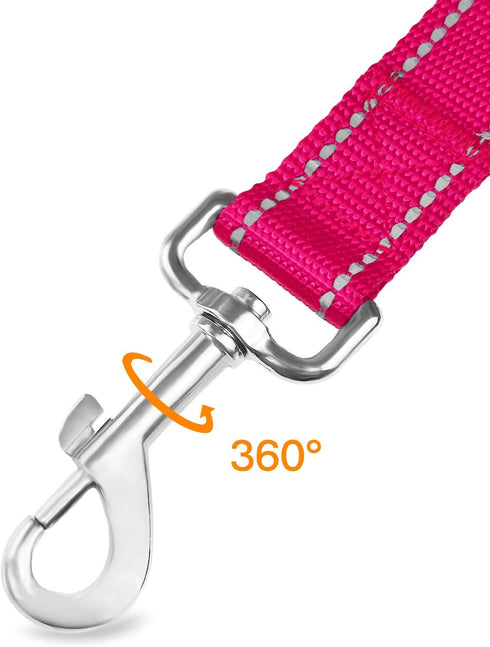 Joytale Double-Sided Reflective Dog Leash, 6 FT/5 FT/4 FT, Padded Handle Heavy Duty Leash for Medium & Large Dogs