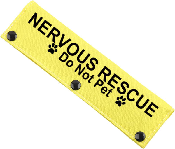 JXGZSO Nervous Do Not Approach Leash Sleeve, Shy Rescue Wrap, Nervous Shy Dog Gift (N RESCUE Do N P DLS)