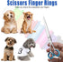 24 PCS Soft Silicone Scissors Finger Rings for Dog Grooming, Pet Shears Ring Thumb Inserts, Scissor Accessories (8