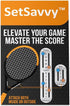 Tennis Score Keeper for Racket and Paddle Easy-to-Mount Point Tracker for Recording Points Games and Sets