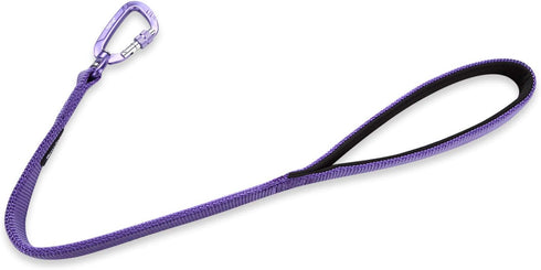 Hyhug Pets 24 Inches Nylon Short Leash with Comfort Handle, Lightweight Aluminium Carabiner for Large Dogs