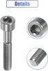 uxcell Titanium Tone Universal M6x35 Bike Stem Bolt, Bicycle Headset Stem Bolt Accessory