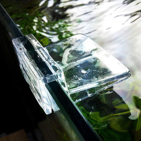 6 Pieces Acrylic Transparent Fish Tank Glass Cover Clip, Support Holders for Rimless Aquarium