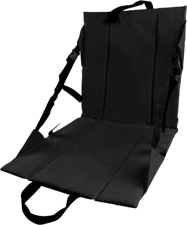 Folding Stadium Seat Cushion with Backrest, Portable Bleacher Pad for Camping, Fishing,15.8''