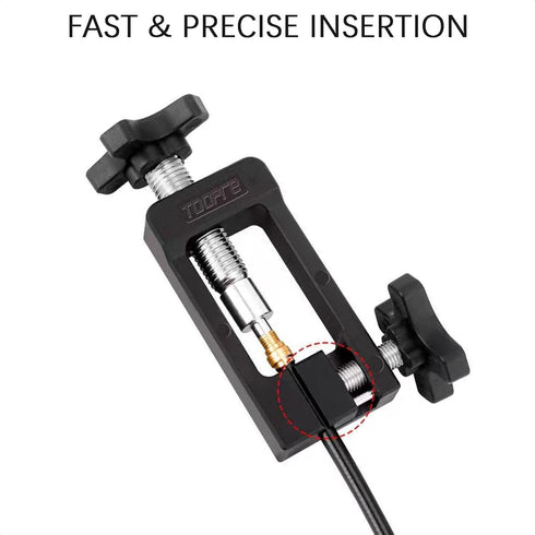 Upgraded Needle Driver Insertion Tool Set, Hydraulic Hose Fitting Insert Tool with Hydraulic Hose Cutter, Road MTB Bike Bicycle Install Olive Banjo Set Tool