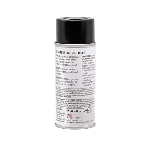 CLP-2, 4 oz Break Free CLP Cleaner Lubricant and Preservative Gun Cleaner, Aerosol Spray, Synthetic Oil