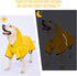 Dog Raincoat with Adjustable Belly Strap and Leash Hole, Waterproof Slicker Lightweight Breathable Rain Poncho Jacket