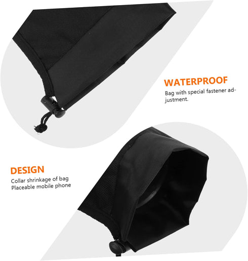Hiking Pole Bag 2pcs Storage Tote Climbing Stick Bag Hiking Accessories Hiking Pole Holders Storage Bag Carrying Bag Hiking Poles Holder Trekking Poles Black Water Proof Backpacks
