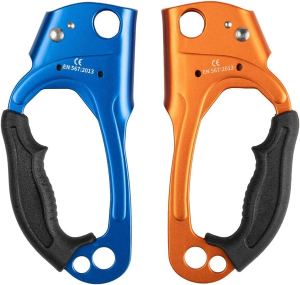 HALRSETBO Quick Up Double Hand Ascender, Blue/Orange