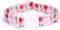 Floral Print Puppy Dog Collar with Quick Release Buckle for Small Medium Large Dogs, Soft Nylon (M, Roses)