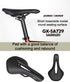 GORIX Lightweight Wide Comfortable Short Nose Bike Saddle Seat Cushion for MTB Road Bicycle (GX-SA729)