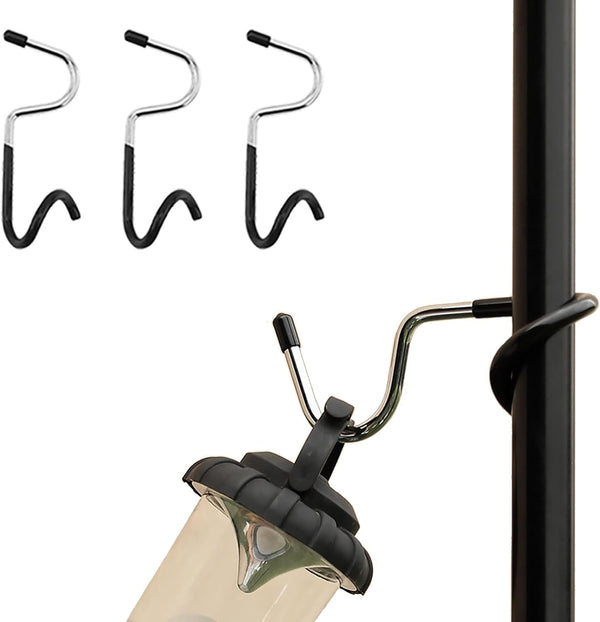 Outdoor Lighting Hooks for Camping Tent Lamp Hanger, Garden Lights, Bird Feeders, 3 Big Lantern Hooks