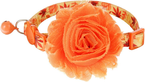Fall Cat Collar Flower - Dog Collars Charms for Thanksgiving Pet Accessories