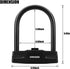 USHAKE Heavy Duty U Lock for Bicycles, Motorcycles, Combination Lock, Anti Theft (Black 14mm Chackle)