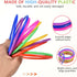 OBTANIM 12 Pcs Plastic Ring Toss Game for Kids, Outdoor Toss Rings, Random Colors