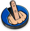 Ultimate Middle Finger Golf Ball Marker with Magnetic Hat Clip, Funny Alignment Ball Mark for Golf Lovers