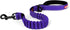 EzyDog Zero Shock Leash, Best Shock Absorbing Bungee Dog Leash, Double Handle Reflective for Walking, 25-Inch, Purple