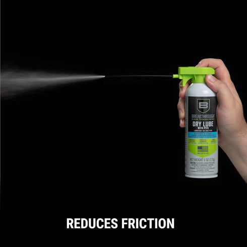 6oz, Breakthrough Clean Technologies Aerosol Dry Lube, Clear