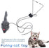 YUGYUJ Cat Toy Rope Mouse, Hanging Retractable Cat Catching Toy, Interactive Plush Mice for Cats