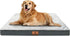 Orthopedic Waterproof Dog Bed for Medium, Large, Extra Large Dogs, Egg Foam Pet Bed with Washable Cover, Grey XL