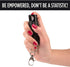 Red Hot Pepper Spray Keychain for Women, Quick Access with 16 Foot Range