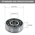 Premium 20Pcs 608rs Bearings Skateboard Bearings Longboard Bearings (8x22x7mm) - Double Rubber Sealed Deep Groove